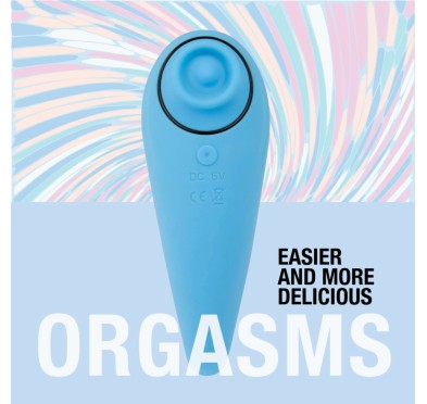 FeelzToys - FemmeGasm Tapping & Tickling Vibrator Turkusowy